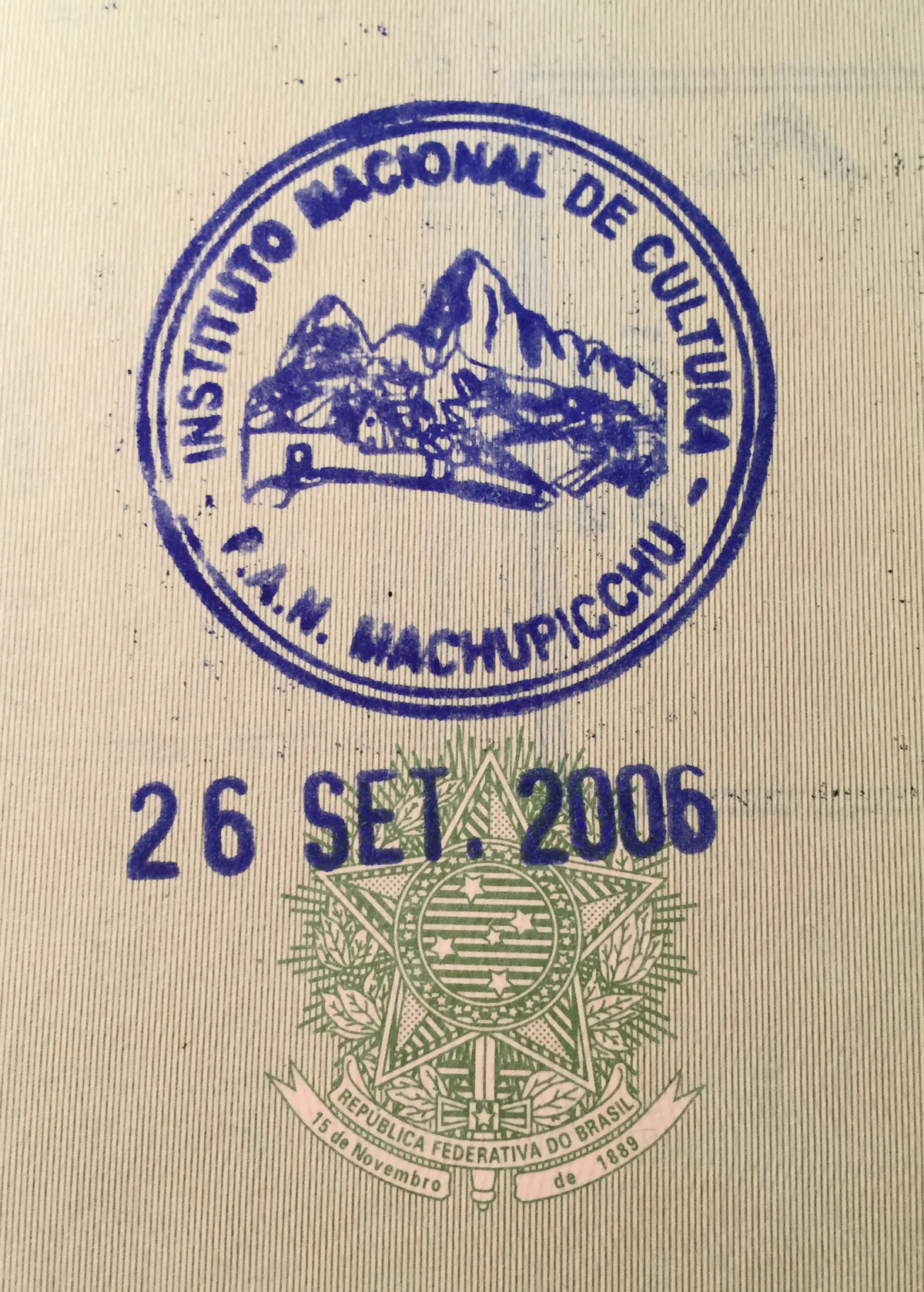Carimbo Machu Picchu claro